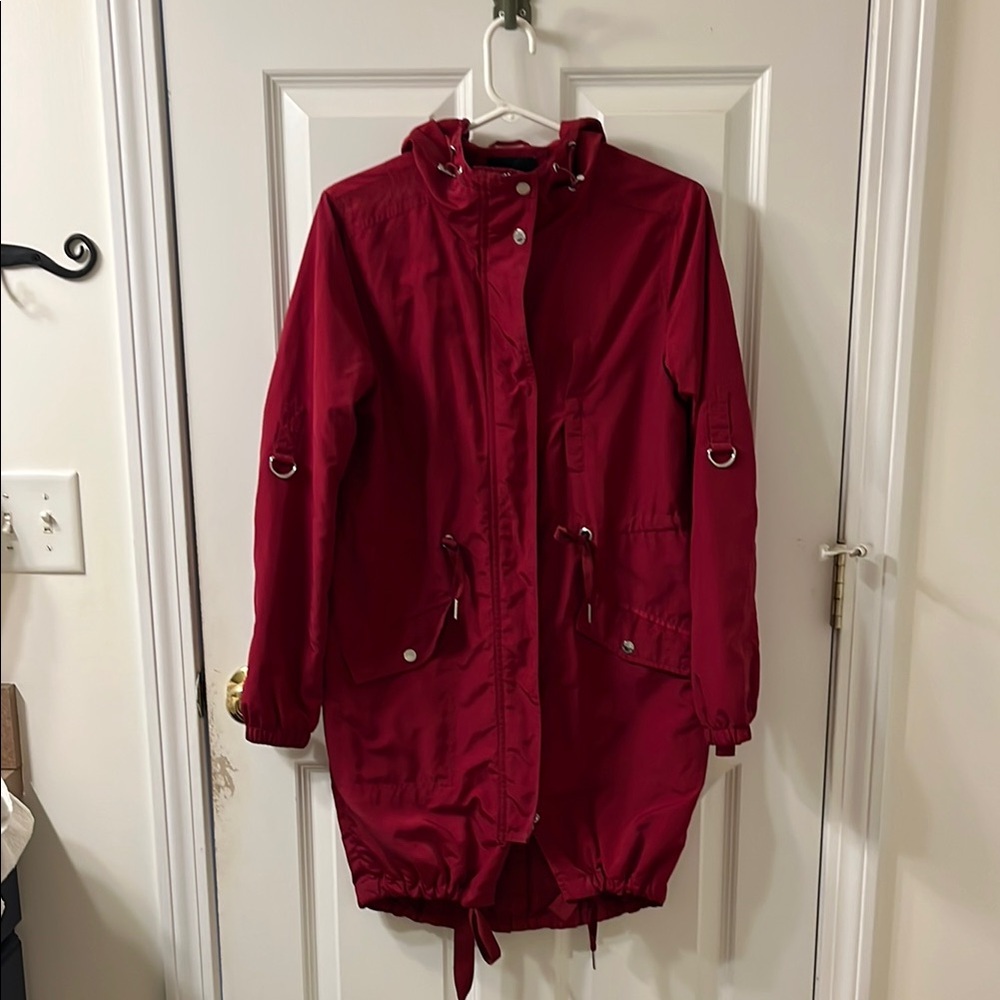Women's Red Parka Coat
